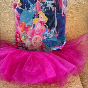 Pink Tulle with Disney themed Princess running top